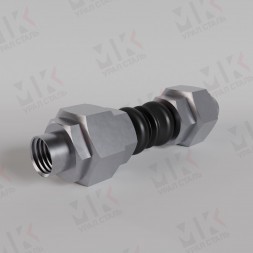 Муфтовый компенсатор EPDM Ду32 Ру16 резиновый антивибрационный