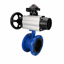 Затвор дисковый поворотный WBV1331E-2W-F-H Ду50 Ру16 фланцевый, корпус - чугун GGG40, диск - нержавеющая сталь 304, уплотнение - EPDM, с пневмоприводом PA-DA-105-1, 4M310-08 AC220V и APL-210N