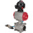 Кран шаровой BV3232P(3pc)-FP-W-ISO-H WDVF Ду40 Ру40 полнопроходной, трехсоставной, корпус - нержавеющая сталь 316, уплотнение - PTFE, под приварку, с пневмоприводом PA-DA-065, пневмораспределителем 4V320-10 AC220V, БКВ APL-510N EX в Омске