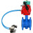 Затвор дисковый поворотный WBV1313E-2W-F-H Ду65 Ру16 фланцевый, корпус - чугун GGG40, диск - чугун GGG40, уплотнение - EPDM, с пневмоприводом PA-DA-105, пневмораспределителем 4V320-10 AC220V и магнитным переключателем ALS200D в Омске
