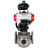 Кран шаровой BV3232P(4pc)-FP-3WL-F Ду20 Ру16 полнопроходной трехходовой, фланцевый, корпус - нержав.сталь SS316, пневмопривод PA-DA-052 двойн.действия, пневмораспределитель 4M310-08 DC24V, БКВ APL-410N EX и ручной дублер MON1-250-T26-ISO в Омске