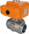 Кран шаровой BV3232P(4pc)-SP-3WT-T-ISO-H Ду50 Ру63 стандартнопроходной T-тип, трехходовой, нержавеющая сталь, внутренняя резьба, уплотнение - PTFE, с эл. приводом E34-N-005EM-O1-220VAC-У1 в Омске