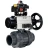 Кран шаровой BV4242E-FP-GRM-ISO Дн32 Ру10 полнопроходной, корпус - НПВХ, шар - НПВХ, уплотнение - EPDM, с пневмоприводом PA-DA-105-1, пневмораспределителем 4M310-08 AC220V и БКВ APL-410N EX в Омске