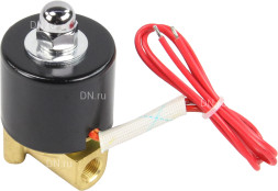 Клапан электромагнитный VS100-VT-NC-24VDC 1/8″ Ду6 Ру10, соленоидный двухходовой, корпус - латунь, уплотнение - Viton, резьбовой, нормально-закрытый, прямого действия, катушка - 24В