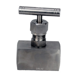 Клапан игольчатый VN3131M-T-Ht 3/8″ Ду10 Ру400 резьбовой, корпус - нержавеющая сталь 304, уплотнение - металл, с Т-образной рукояткой