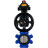 Затвор дисковый поворотный WBV1631N-2W-Fb-H Ду125 Ру16 LUG корпус - чугун QT450, диск - нержавеющая сталь 304, уплотнение - NBR, с пневмоприводом PA-DA-105-1, пневмораспределителем 4M310-08 DC24V и БКВ APL-410N EX в Омске