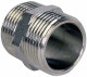Ниппель Н-304-НР-НР 1/4″ Ду8 Ру20, корпус - нержавеющая сталь AISI 304, присоединение - наружная/наружная резьба, тип резьбы - BSPT