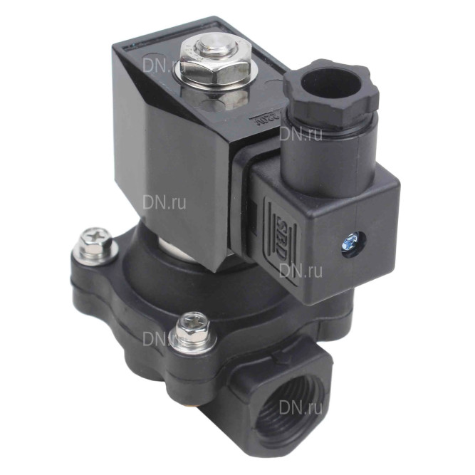 Клапан электромагнитный VS541-ET-NC-24VAC 1 1/4″ Ду32 Ру5 соленоидный двухходовой, резьбовой, корпус - полиамид PA66, уплотнение - EPDM, нормально-закрытый, прямого действия, катушка - 24В AC в Омске