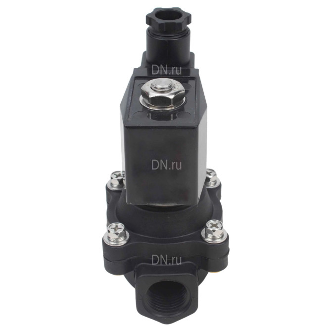 Клапан электромагнитный VS541-ET-NC-24VAC 1 1/4″ Ду32 Ру5 соленоидный двухходовой, резьбовой, корпус - полиамид PA66, уплотнение - EPDM, нормально-закрытый, прямого действия, катушка - 24В AC в Омске