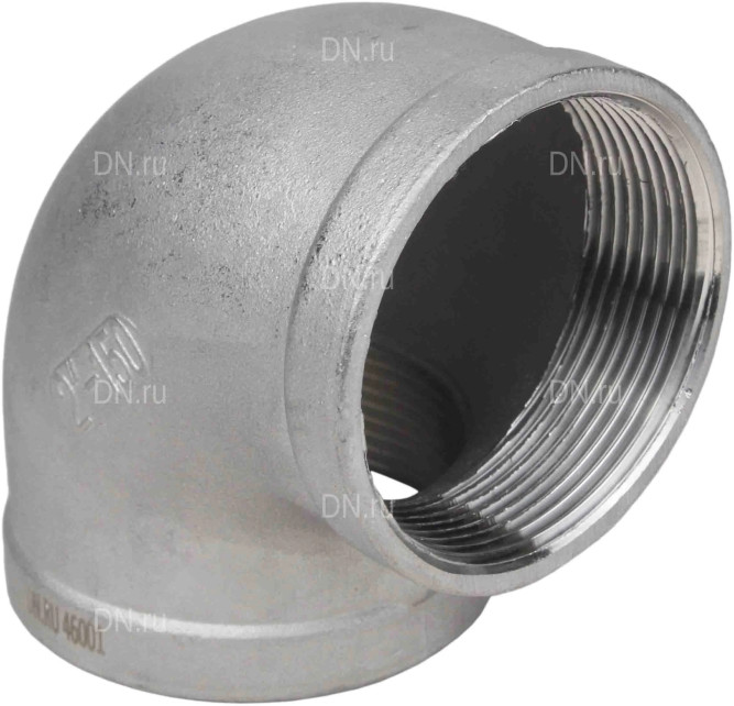 Отвод (уголок) ВР-ВР-316 1/4″ Ду8 Ру16 угол 90°, корпус - нержавеющая сталь 316, присоединение - внутренняя / внутренняя резьба в Омске