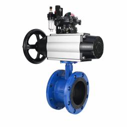 Затвор дисковый поворотный WBV1331E-2W-F-H Ду50 Ру16 фланцевый, корпус - чугун GGG40, диск - нержавеющая сталь 304, уплотнение - EPDM, с пневмоприводом PA-DA-105-1, 4M310-08 AC220V, APL-210N и AFC2000