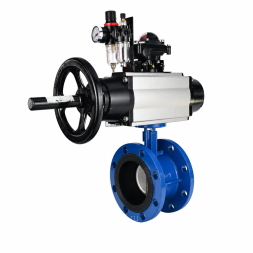 Затвор дисковый поворотный WBV1331E-2W-F-H Ду50 Ру16 фланцевый, корпус - чугун GGG40, диск - нержавеющая сталь 304, уплотнение - EPDM, с пневмоприводом PA-DA-105-1, 4M310-08 AC220V, APL-210N и AFC2000