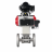 Кран шаровой BV3131P(3pc)-FP-F-ISO-H Ду65 Ру25 фланцевый, полнопроходной, трехсоставной, корпус - нержавеющая сталь 304, уплотнение - PTFE, с пневмоприводом PA-SA-105, пневмораспределителем 4M310-08 AC220V и БКВ APL-210N в Омске