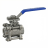 Кран шаровой BV3232P(3pc)-FP-T-ISO-H 1/2″ Ду15 Ру63 полнопроходной, нержавеющая сталь AISI 316, резьбовой, с ISO фланцем и рукояткой в Омске