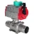 Кран шаровой BV3131P(3pc)-FP-W-ISO-H LONG Ду25 Ру63 полнопроходной, корпус - нержавеющая сталь 304, уплотнение - PTFE, под приварку, с пневмоприводом PA-DA-083 и магнитным переключателем ALS200D в Омске