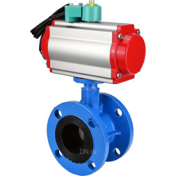 Затвор дисковый поворотный WBV1313E-2W-F-H Ду65 Ру16 фланцевый, корпус - чугун GGG40, диск - чугун GGG40, уплотнение - EPDM, с пневмоприводом PA-DA-105 и магнитным переключателем ALS200D