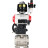 Кран шаровой BV3232P(3pc)-FP-SW-ISO-H Ду100 Ру63 полнопроходной, корпус - нержавеющая сталь SS316, под приварку, с пневмоприводом PA-DA-105, пневмораспределителем 4M310-08 DC24V, БКВ APL-510N EX, ручным дублером MON3-700-T38-ISO, БПВ AFC2000 в Омске