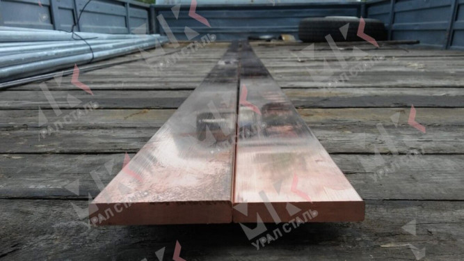 Медная твердая бескислородная прямоугольная шина ШМТВ 3х60 мм 3м в Омске