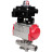 Кран шаровой BV3131P(3pc)-FP-W-ISO-H LONG Ду10 Ру63 полнопроходной, корпус - нержавеющая сталь 304, уплотнение - PTFE, под приварку, с пневмоприводом PA-SA-052 и БКВ APL-410N EX в Омске