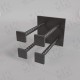 Закладная деталь М-6-1 серия 1.400-6/76/76 для железобетонных конструкций