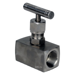 Клапан игольчатый VN3131M-T-Ht 1″ Ду25 Ру400 резьбовой, корпус - нержавеющая сталь 304, уплотнение - металл, с Т-образной рукояткой