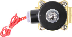 Клапан электромагнитный VS100-VT-NC-24VDC 3/4″ Ду20 Ру10, соленоидный двухходовой, корпус - латунь, уплотнение - Viton, резьбовой, нормально-закрытый, прямого действия, катушка - 24В