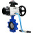 Затвор дисковый поворотный WBV1631N-2W-Fb-H Ду125 Ру16 LUG корпус - чугун QT450, диск - нержавеющая сталь 304, уплотнение - NBR, с пневмоприводом PA-DA-105-1, пневмораспределителем 4V320-08 AC220V и БКВ APL-210N в Омске