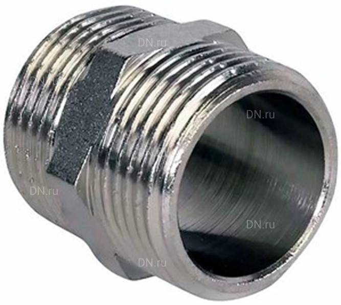 Ниппель Н-304-НР-НР 1″ Ду25 Ру20, корпус - нержавеющая сталь AISI 304, присоединение - наружная/наружная резьба, тип резьбы - BSPT в Омске