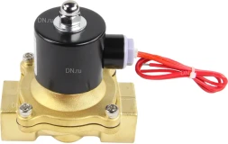 Клапан электромагнитный VS100-VT-NC-24VDC 1″ Ду25 Ру10, соленоидный двухходовой, корпус - латунь, уплотнение - Viton, резьбовой, нормально-закрытый, прямого действия, катушка - 24В