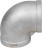 Отвод (уголок) ВР-ВР-316 1 1/4″ Ду32 Ру16 угол 90°, корпус - нержавеющая сталь 316, присоединение - внутренняя / внутренняя резьба в Омске