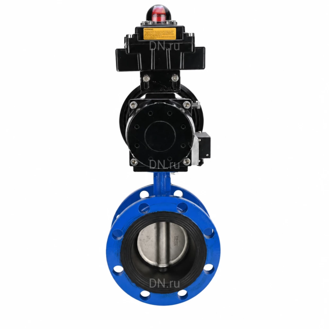 Затвор дисковый поворотный WBV1331E-2W-F-H Ду50 Ру16 фланцевый, корпус - чугун GGG40, диск - нержавеющая сталь 304, уплотнение - EPDM, с пневмоприводом PA-DA-105-1, 4M310-08 AC220V и APL-410N EX в Омске