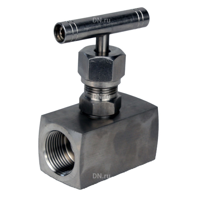 Клапан игольчатый VN3131M-T-Ht 1 1/2″ Ду40 Ру400 резьбовой, корпус - нержавеющая сталь 304, уплотнение - металл, с Т-образной рукояткой в Омске