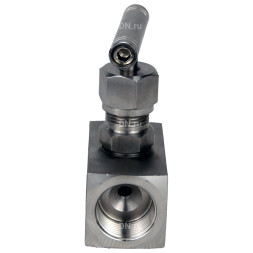 Клапан игольчатый VN3131M-T-Ht 1 1/2″ Ду40 Ру400 резьбовой, корпус - нержавеющая сталь 304, уплотнение - металл, с Т-образной рукояткой