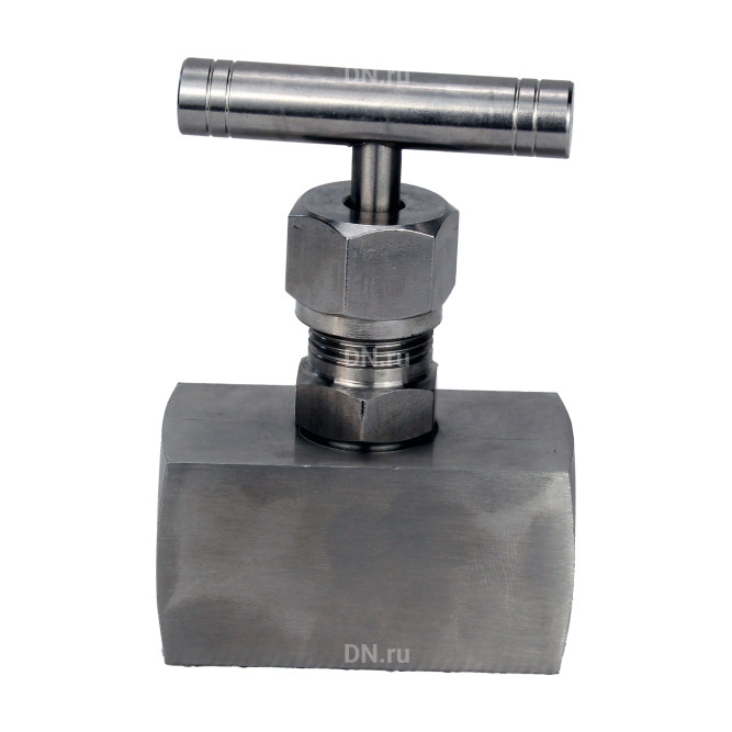 Клапан игольчатый VN3131M-T-Ht 1 1/2″ Ду40 Ру400 резьбовой, корпус - нержавеющая сталь 304, уплотнение - металл, с Т-образной рукояткой в Омске