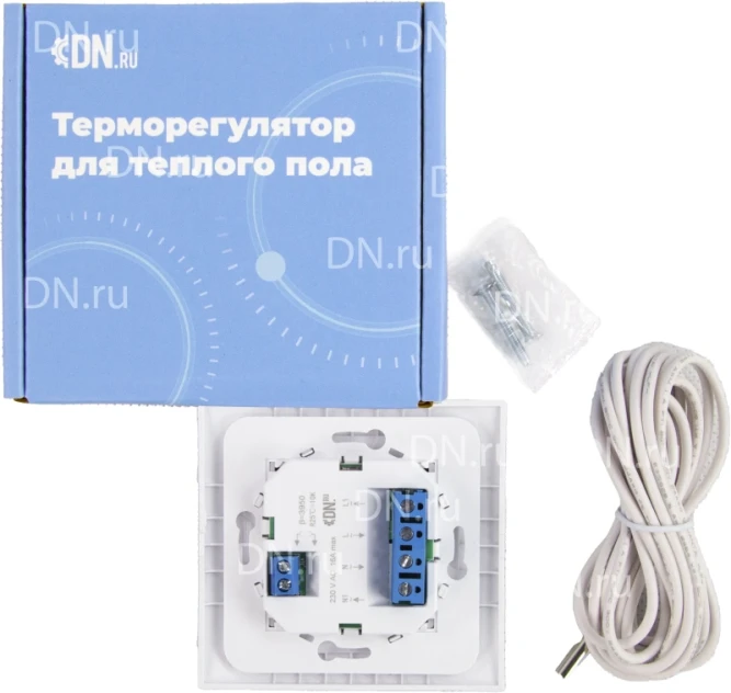 Терморегулятор для теплого пола T03SM механический цвет белый в Омске