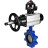 Затвор дисковый поворотный WBV1631E-2W-Fb-H Ду125 Ру16 LUG корпус - чугун QT450, диск - нержавеющая сталь 304, уплотнение - EPDM, с пневмоприводом PA-DA-105-1 и БКВ APL-510N EX в Омске