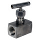 Клапан игольчатый VN3131M-T-Ht 2″ Ду50 Ру400 резьбовой, корпус - нержавеющая сталь 304, уплотнение - металл, с Т-образной рукояткой