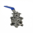 Кран шаровой BV3232P(3pc)-FP-T-ISO-H 4″ Ду100 Ру25 полнопроходной, нержавеющая сталь AISI 316, резьбовой, с ISO фланцем и рукояткой в Омске