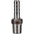 Штуцер елочка BF31-T-1/2-20 1/2″х20мм Ду15 Ру16 шланговый, корпус - нержавеющая сталь AISI 304 (CF8), присоединение - наружная резьба/штуцер в Омске