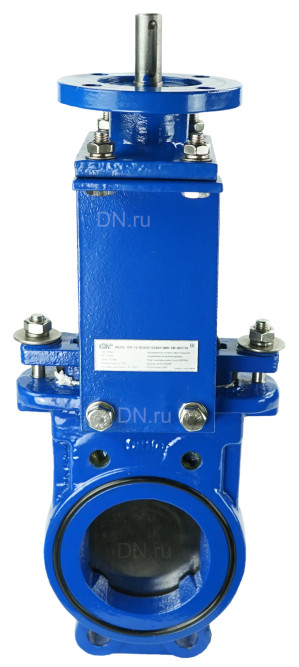 Задвижка шиберная GVKN1331N-2W-Fb-ISO Ду100 Ру16 двусторонняя, межфланцевая, шпиндель - невыдвижной, корпус - чугун GGG40, шибер - нержавеющая сталь 304, уплотнение - NBR, с ISO-фланцем и голым штоком, круглый шток 18, F10 в Омске