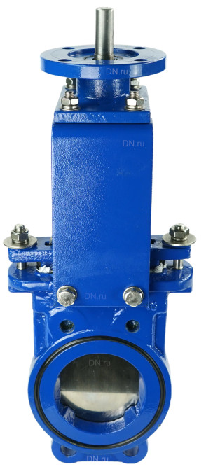 Задвижка шиберная GVKN1331N-2W-Fb-ISO Ду100 Ру16 двусторонняя, межфланцевая, шпиндель - невыдвижной, корпус - чугун GGG40, шибер - нержавеющая сталь 304, уплотнение - NBR, с ISO-фланцем и голым штоком, круглый шток 18, F10 в Омске