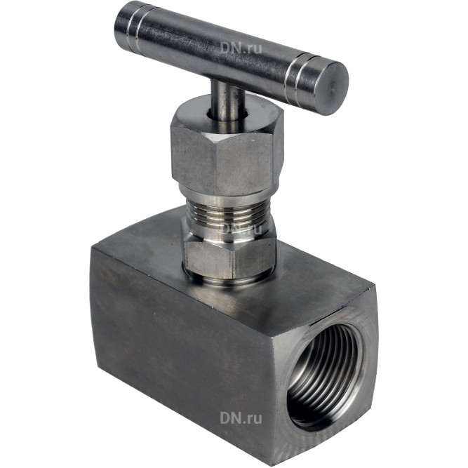 Клапан игольчатый VN3232M-T-Ht 1/4″ Ду8 Ру400 резьбовой, корпус - нержавеющая сталь 316, уплотнение - металл, с Т-образной рукояткой в Омске
