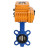 Затвор дисковый поворотный WBV1432N-2W-Fb-H Ду300 Ру16, корпус - чугун GGG50, диск - нержавеющая сталь 316L, уплотнение - NBR, с электроприводом QT-N-060EM-1-24VAC-У1 в Омске