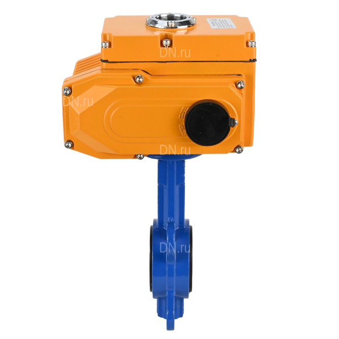 Затвор дисковый поворотный WBV1432N-2W-Fb-H Ду300 Ру16, корпус - чугун GGG50, диск - нержавеющая сталь 316L, уплотнение - NBR, с электроприводом QT-N-060EM-1-24VAC-У1 в Омске