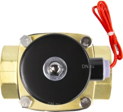 Клапан электромагнитный VS100-VT-NC-24VDC 2″ Ду50 Ру10, соленоидный двухходовой, корпус - латунь, уплотнение - Viton, резьбовой, нормально-закрытый, прямого действия, катушка - 24В