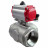 Кран шаровой BV3232P(4pc)-SP-3WL-T-ISO-H Ду20 Ру63 стандартнопроходной L-тип, трехходовой, нержавеющая сталь SS316, внутренняя резьба, уплотнение - PTFE, с пн.приводом PA-SA-052 c пн.распределителем 4M310-08 AC220V в Омске