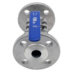 Кран шаровой BV3131P(3pc)-FP-F-H Ду40 Ру40, полнопроходной, трехсоставной, сталь 304, уплотнение - PTFE, фланцевый с рукояткой