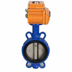 Затвор дисковый поворотный WBV1413E-2W-Fb-H Ду200 Ру16, корпус - чугун GGG50, диск - чугун GGG40, уплотнение - EPDM, с электроприводом QT-N-030EM-B1-220VAC-У1 DAR 220В (0-10В)