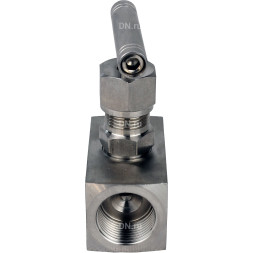 Клапан игольчатый VN3232M-T-Ht 3/8″ Ду10 Ру400 резьбовой, корпус - нержавеющая сталь 316, уплотнение - металл, с Т-образной рукояткой
