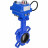 Затвор дисковый поворотный WBV1432N-2W-Fb-H Ду40 Ру16, корпус - чугун GGG50, диск - нержавеющая сталь 316L, уплотнение - NBR, с электроприводом blue QT-N-003EM-1-220VAC-У1 в Омске